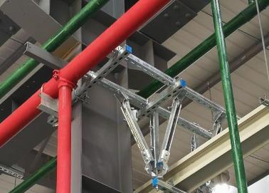 金沙该抗震支架的整体式支吊架结构协调性好